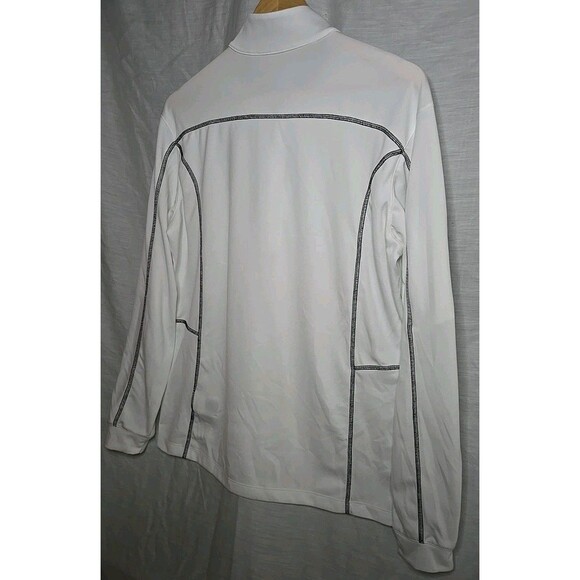 Air Force Academy AF Columbia Golf Quarter Zip Sweatshirt, Sz Medium, White - Picture 7 of 9